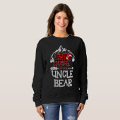 Sweatshirt Uncle Bear Buffalo Plaid Matching Family Christmas (Devant entier)