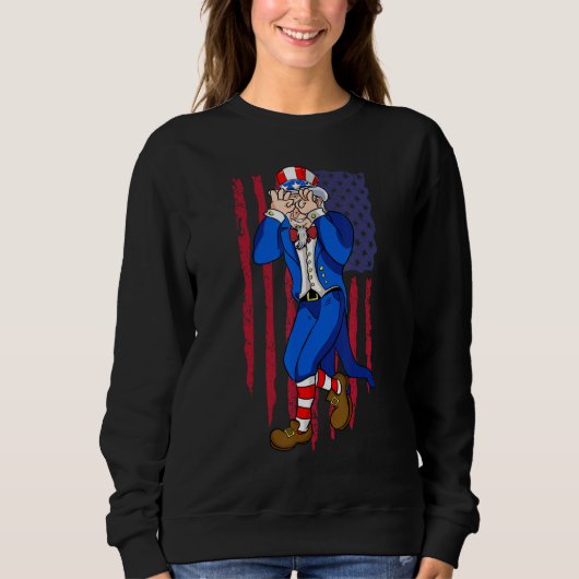 Sweatshirt Uncle Sam Dance 4th of July Independence Day (Devant)