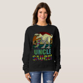 Sweatshirt Unclesaurus Dinosaur Rex Uncle Saurus Autisme Awar (Devant entier)