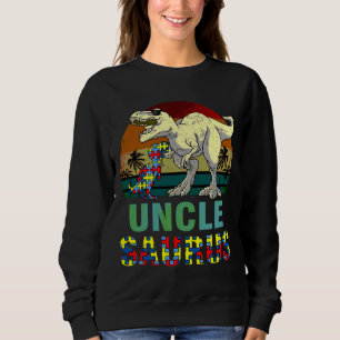 Sweatshirt Unclesaurus Dinosaur Rex Uncle Saurus Autisme Awar