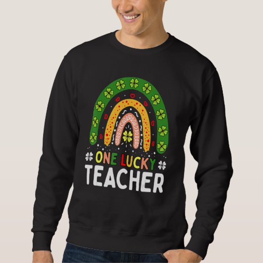 Sweatshirt Une application arc-en-ciel de la Saint-Patrick po (Devant)