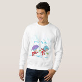 Sweatshirt Une chose deux choses heureuses (Devant entier)