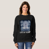 Sweatshirt Une conception interactive brillante dans le noir (Devant entier)