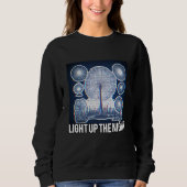 Sweatshirt Une conception interactive brillante dans le noir (Devant)