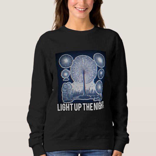 Sweatshirt Une conception interactive brillante dans le noir (Devant)
