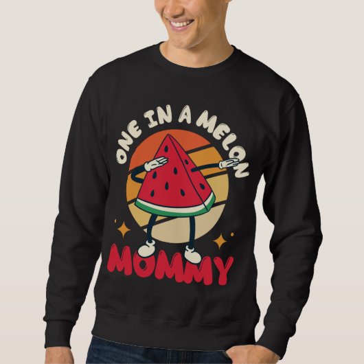 Sweatshirt Une Dans Une Mère Melon Grande Fruit Watermelon (Devant)