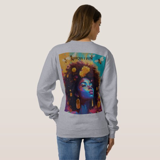 SWEATSHIRT UNE FILLE CONFIANTE (Dos entier)