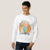 Sweatshirt Une grand-mère a plaidé le Citrouille d'automne Th (Devant entier)
