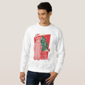 Sweatshirt Une histoire de Noël | Lapin De Pâques Dérangé (Devant entier)
