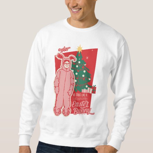 Sweatshirt Une histoire de Noël | Lapin De Pâques Dérangé (Devant)