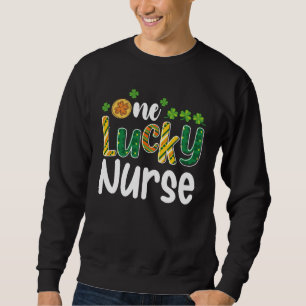Sweatshirt Une infirmière chanceuse à la Saint-Patrick