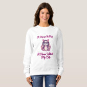 Sweatshirt Une maison n'est pas un foyer sans mes chats (Devant entier)