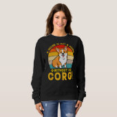 Sweatshirt Une Maison N'Est Pas Une Maison Sans Corgi (Devant entier)