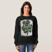 Sweatshirt Une maman Jour de la Saint Patrick Lucky, mère Sha (Devant entier)