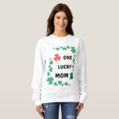 Sweatshirt Une mère chanceuse irish T-Shirt (Devant entier)