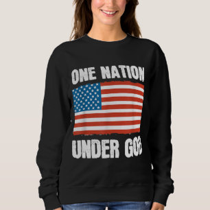 Sweatshirt Une nation sous Dieu Le patriotique américain du d