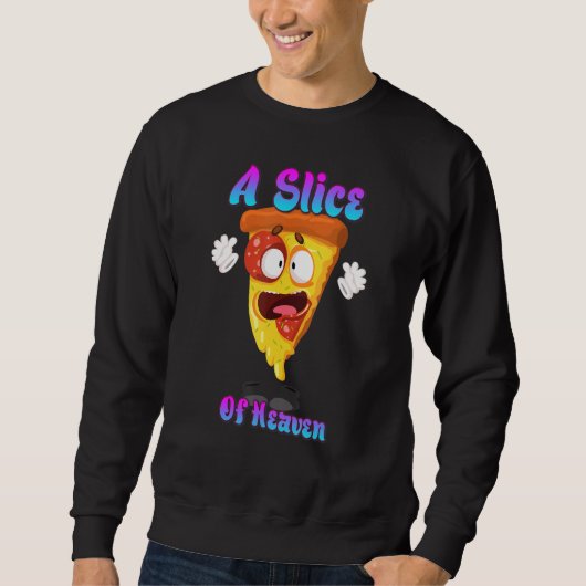 Sweatshirt Une Partie Du Ciel Pizza Drôle Citation Sarcastiqu (Devant)