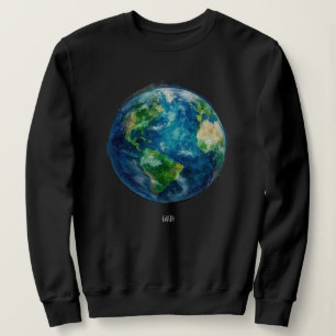 Sweatshirt Une peinture de la terre dans un espace