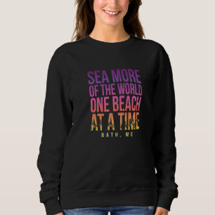 Sweatshirt Une Plage À La Fois Bain Été Maine Basse Tropicale