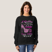 Sweatshirt Une Reine Est Née En Octobre Anniversaire Femmes F (Devant entier)
