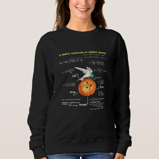 Sweatshirt Une Simple Question De Rapport Poids Math Enseigna (Devant)