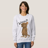 Sweatshirt Une souris confondue par une déclaration muette (Devant entier)