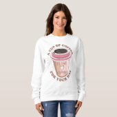 Sweatshirt Une tasse de café (Devant entier)