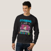 Sweatshirt Unicorn 100 Days Of School Girls Zooming Into Kind (Devant entier)
