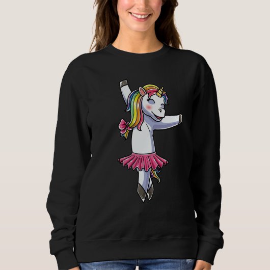 Sweatshirt Unicorn Ballet Dance Ballerina Dancing Danseuse  1 (Devant)