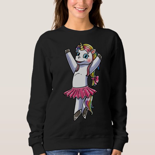 Sweatshirt Unicorn Ballet Dance Ballerina Dancing Danseuse  2 (Devant)