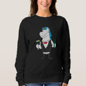 Sweatshirt Unicorn Barkeeper Bartending (Devant)