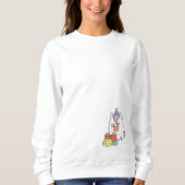 Sweatshirt Unicorn Bookworm (Devant)