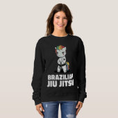 Sweatshirt Unicorn Brazilian Jiu Jitsu and Grappling     (Devant entier)
