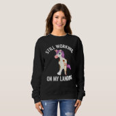 Sweatshirt Unicorn Broken Leg For Kids Toddlers Injured Foot  (Devant entier)