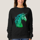 Sweatshirt Unicorn Design – Women's Long Sleeve (Devant)