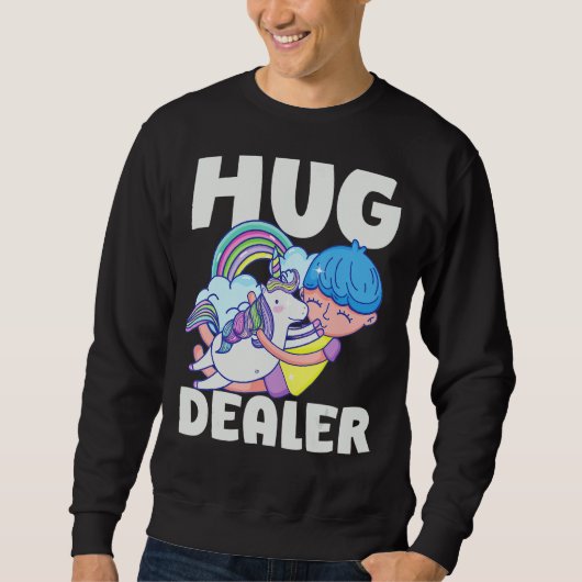 Sweatshirt Unicorn Funny Dealer (Devant)