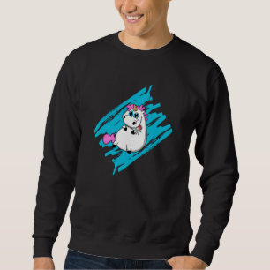 Sweatshirt Unicorn Imaginaire mignon Animaux drôle Rainbow Ca