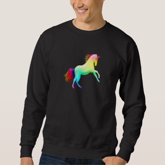 Sweatshirt Unicorn multicolore (Devant)