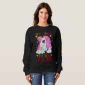 Sweatshirt Unicorn Rainbow 100th Days Happy Magical 100 Days  (Devant entier)