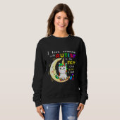 Sweatshirt Unicorn Sensibilisation sur l'autisme I Love Quelq (Devant entier)