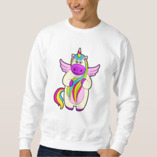 Sweatshirt Unicorne aux cheveux colorés
