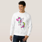 Sweatshirt Unicorne avec ailes (Devant entier)