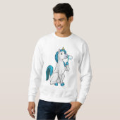 Sweatshirt Unicorne avec bulles de savon (Devant entier)