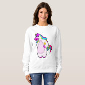 Sweatshirt Unicorne avec étoile (Devant entier)