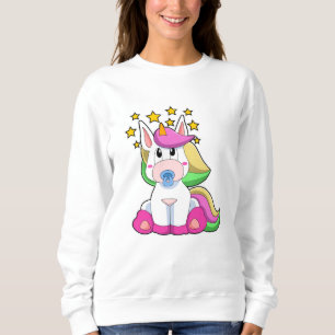 Sweatshirt Unicorne comme bébé avec Pacificateur