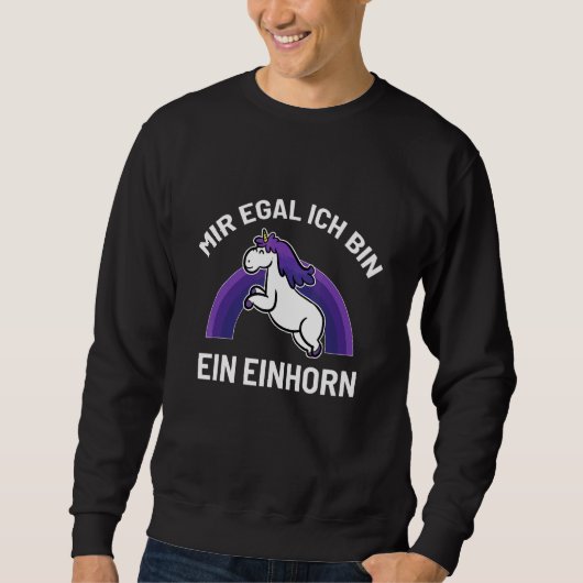 Sweatshirt Unicorne Créatures Mythiques Non (Devant)