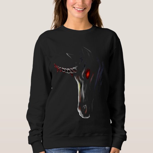 Sweatshirt Unicorne gothique (Devant)