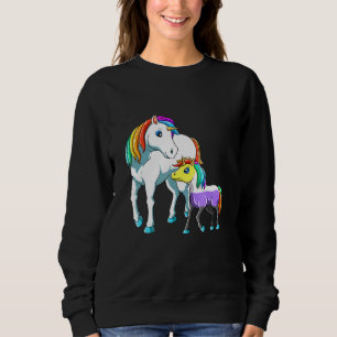 Sweatshirt Unicorne non binaire Mama