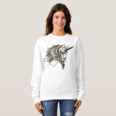 Sweatshirt Unicorne Steampunk (Devant entier)