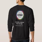 Sweatshirt Uniforme d'employé avec logo et coordonnées - (Dos)